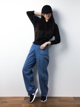 「A part by（アパートバイ）のアイテム（パーカー）」を使った、Mirei❤︎さん（レディース・162cm）の春コーディネート