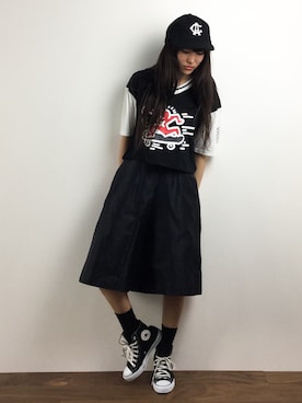 「Keith Haring（キース・ヘリング）のアイテム」を使った、Mirei❤︎さん（レディース・162cm）の春コーディネート