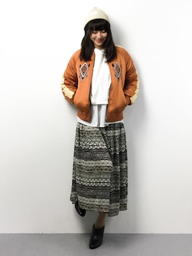 「AVAN LILY（アヴァンリリィ）のアイテム（ジャケット/アウター）」を使った、Mirei❤︎さん（レディース・162cm）の春コーディネート