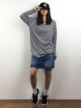 「LOWY（ロヴィ）のアイテム」を使った、Mirei❤︎さん（レディース・162cm）の春コーディネート