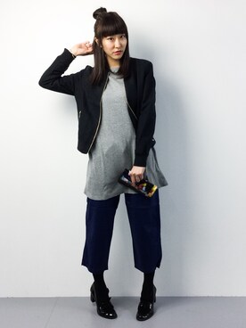 「RAY CASSIN（レイカズン）のアイテム（ブルゾン）」を使った、Mirei❤︎さん（レディース・162cm）の春コーディネート