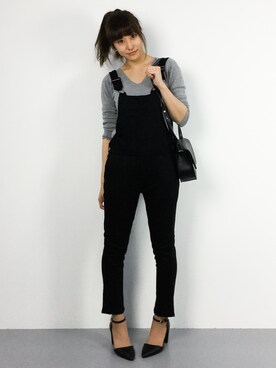 「Factor=（ファクターイコール）のアイテム（オールインワン・サロペット）」を使った、Mirei❤︎さん（レディース・162cm）の春コーディネート