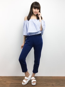 「MICOAMERI（ミコアメリ）のアイテム」を使った、Mirei❤︎さん（レディース・162cm）の春コーディネート