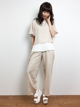 Mirei❤︎さん（レディース・162cm）の春コーディネート