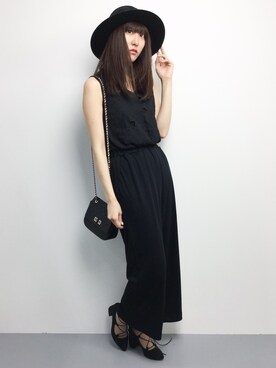 「ROSE BUD（ローズバッド）のアイテム（つなぎ/オールインワン）」を使った、Mirei❤︎さん（レディース・162cm）の春コーディネート