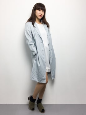 「Soareak（ソアリーク）のアイテム（ジャケット/アウター）」を使った、Mirei❤︎さん（レディース・162cm）の春コーディネート