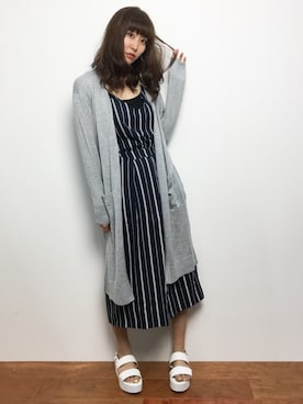 「ANAP（アナップ）のアイテム（つなぎ/オールインワン）」を使った、Mirei❤︎さん（レディース・162cm）の夏コーディネート