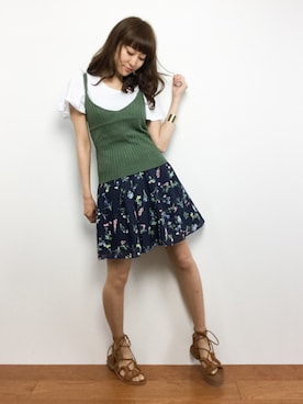 「WILLSELECTION（ウィルセレクション）のアイテム」を使った、Mirei❤︎さん（レディース・162cm）の夏コーディネート