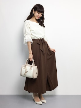 「L'EST ROSE（レストローズ）のアイテム（パンツ）」を使った、Mirei❤︎さん（レディース・162cm）の夏コーディネート