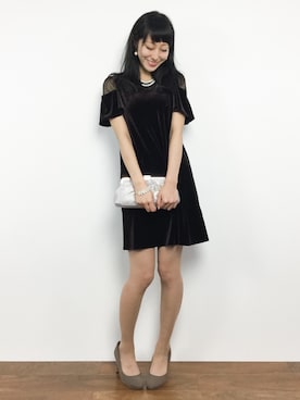 「Dorry Doll（ドリードール）のアイテム（バッグ）」を使った、Mirei❤︎さん（レディース・162cm）の夏コーディネート