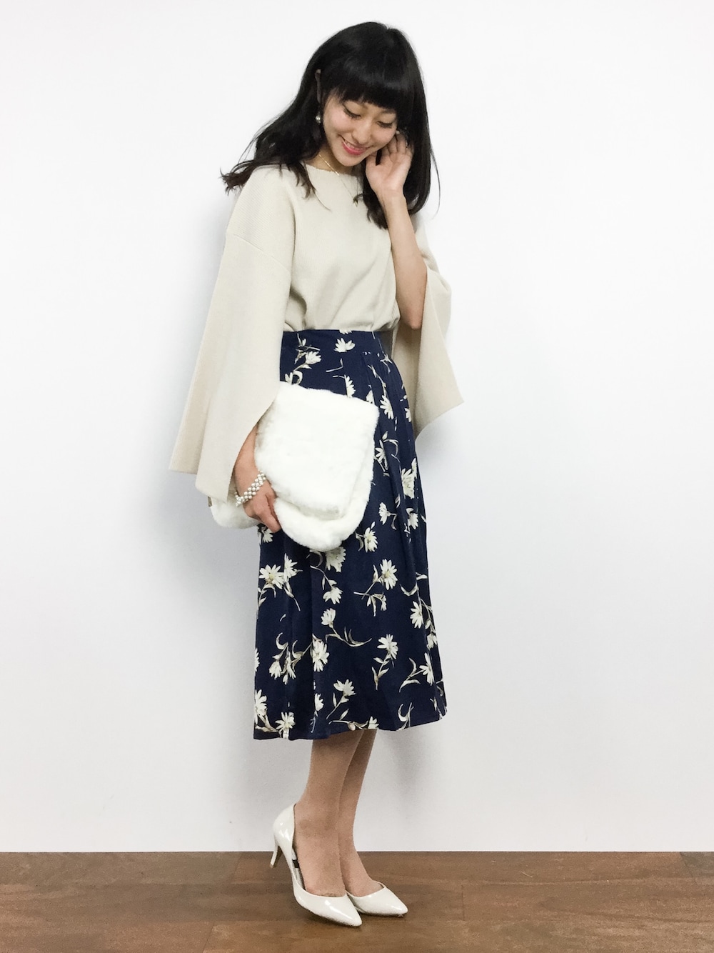 IENAイエナ*Smoothy Wool ケーププルオーバー ファインウールスキッパープルオーバー | スローブ イエナ(SLOBE IENA