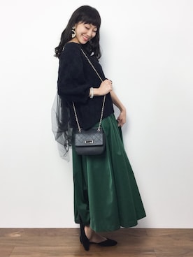 「MICOAMERI（ミコアメリ）のアイテム」を使った、Mirei❤︎さん（レディース・162cm）の秋コーディネート