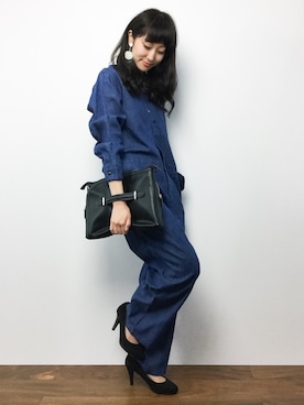 「BEAUTY&YOUTH UNITED ARROWS（ビューティーアンドユースユナイテッドアローズ）のアイテム（つなぎ/オールインワン）」を使った、Mirei❤︎さん（レディース・162cm）の秋コーディネート