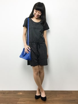 「Factor=（ファクターイコール）のアイテム（オールインワン・サロペット）」を使った、Mirei❤︎さん（レディース・162cm）の秋コーディネート