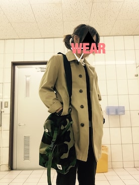 「職場」｜「アイテム（ジャケット/アウター）」を使った、erkさん（レディース・160cm）の秋コーディネート