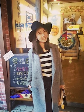 「SLY（スライ）のアイテム（ニット/セーター、その他）」を使った、Angelaさん（レディース）の冬コーディネート