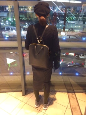 「SMELLY（スメリー）のアイテム（ピアス（両耳用））」を使った、しおりんさん（レディース・168cm）の秋コーディネート