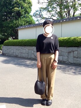 「MARGARET HOWEEL」｜もみじさん（レディース・160cm）の秋コーディネート