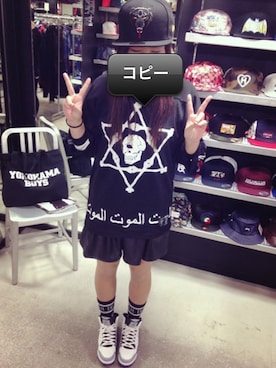 「Jordan」｜「アイテム（その他トップス）」を使った、きょーかさん（レディース・163cm）の冬コーディネート