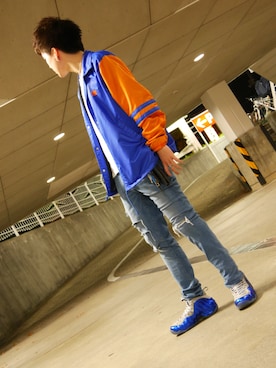 「SWAGGER（スワッガー）のアイテム（ジャケット/アウター）」を使った、Kosukeさん（メンズ・178cm）の秋コーディネート