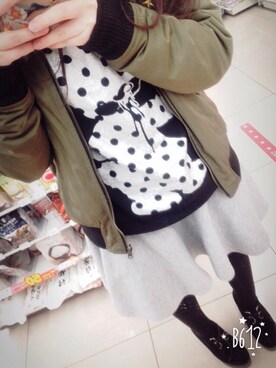 「WEGO（ウィゴー）のアイテム（ブルゾン）」を使った、ayumiiyさん（レディース・149cm）の冬コーディネート