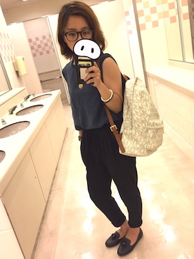 「Marc by Marc Jacobs（マークバイマークジェイコブス）のアイテム（パンプス）」を使った、ぱおんさん（レディース・155cm）の夏コーディネート