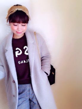 「chanel」｜「アイテム（チェスターコート）」を使った、eriiiさん（レディース・157cm）の冬コーディネート