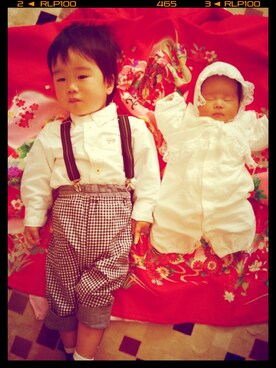 「おめかしコーデ」｜やのさん୧⃛(๑⃙⃘◡̈๑⃙⃘)୨⃛さん（キッズ・90cm）の春コーディネート