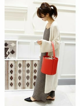 「ガウン」｜Mayuさん（レディース・159cm）の秋コーディネート