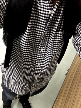 「BEAUTY&YOUTH UNITED ARROWS（ビューティーアンドユースユナイテッドアローズ）のアイテム（シャツ/ブラウス、ブラック系）」を使った、m_11さん（メンズ・172cm）の夏コーディネート