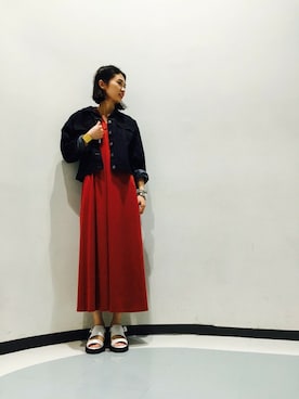 「お祭り」｜「アイテム（ジャケット/アウター）」を使った、bayamaさん（レディース・160cm）の秋コーディネート