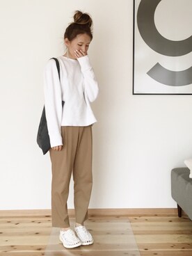 minimalist_aponさん（レディース・152cm）の春コーディネート