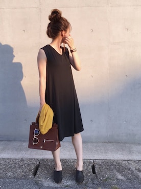 「SCALA（スカラ）のアイテム（アクセサリー）」を使った、minimalist_aponさん（レディース・152cm）の夏コーディネート