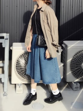 「SCALA（スカラ）のアイテム（アクセサリー）」を使った、minimalist_aponさん（レディース・152cm）の夏コーディネート