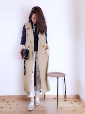 「Abercrombie&Fitch（アバークロンビーアンドフィッチ）のアイテム（スウェット）」を使った、minimalist_aponさん（レディース・152cm）の秋コーディネート