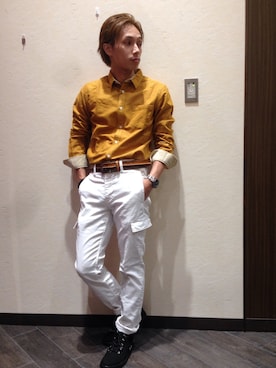 「オールバック」｜secchiさん（メンズ・165cm・20代）の秋コーディネート