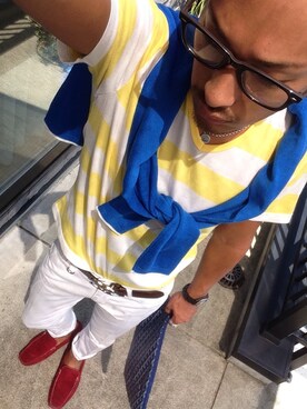 近岡良次さん（メンズ・178cm）の夏コーディネート