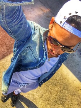 「アイテム（ドレスシューズ、グリーン系）」を使った、近岡良次さん（メンズ・178cm）の秋コーディネート