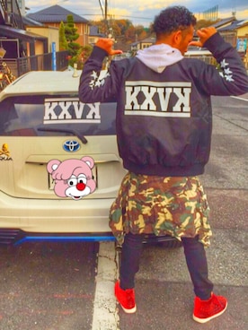「Xfrm（トランスフォーム）のアイテム」を使った、近岡良次さん（メンズ・178cm）の冬コーディネート