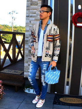 近岡良次さん（メンズ・178cm）の秋コーディネート