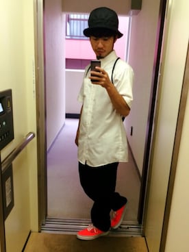 「Varde77（バルデセブンティセブン）のアイテム（アクセサリー）」を使った、サッシーさん（メンズ・160cm）の夏コーディネート