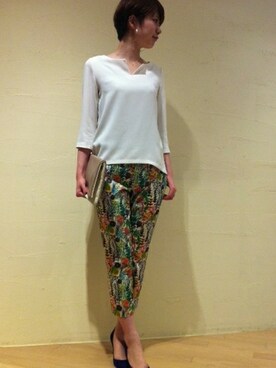 店長さん（レディース・165cm）の春コーディネート