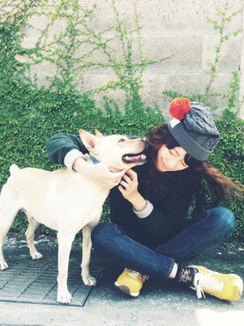 「TRAD philosophy（トラッドフィロソフィー）のSleepy Beanie（ニットキャップ/ビーニー、グレー系）」を使った、心地のkōgōseiさん（レディース・170cm）の春コーディネート