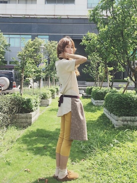 「kogosei（コーゴーセイ）のアイテム」を使った、心地のkōgōseiさん（レディース・170cm）の夏コーディネート