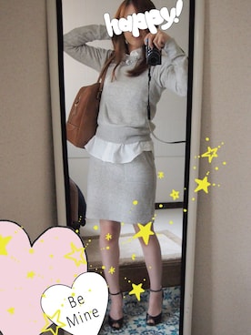 「Soareak（ソアリーク）のアイテム（パンプス）」を使った、asukaさん（レディース・156cm）の冬コーディネート