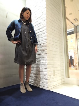 「ISABEL MARANT（イザベルマラン）のアイテム（その他シューズ）」を使った、FLONTVIOROスタッフさん（レディース・159cm）の冬コーディネート