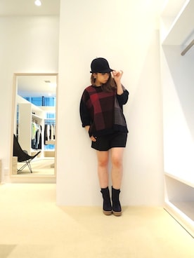 「YMC（ワイエムシー）のアイテム」を使った、FLONTVIOROスタッフさん（レディース・151cm）の夏コーディネート