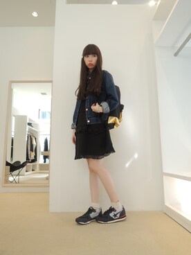 「MARANT ETOILE（マランエトワール）のアイテム」を使った、FLONTVIOROスタッフさん（レディース・160cm）の冬コーディネート