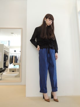 「forte_forte（フォルテフォルテ）のアイテム」を使った、FLONTVIOROスタッフさん（レディース・160cm）の春コーディネート