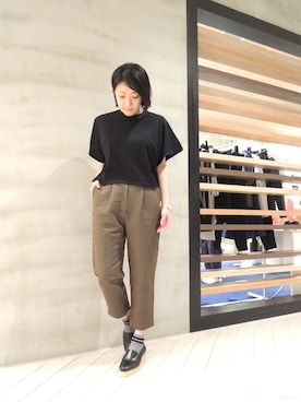「ISABEL MARANT（イザベルマラン）のアイテム（トップス）」を使った、FLONTVIOROスタッフさん（レディース・160cm）の夏コーディネート